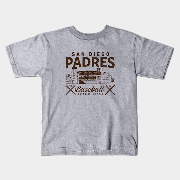 San Diego Padres Stadium by Buck Tee Kids T-Shirt by Buck Tee